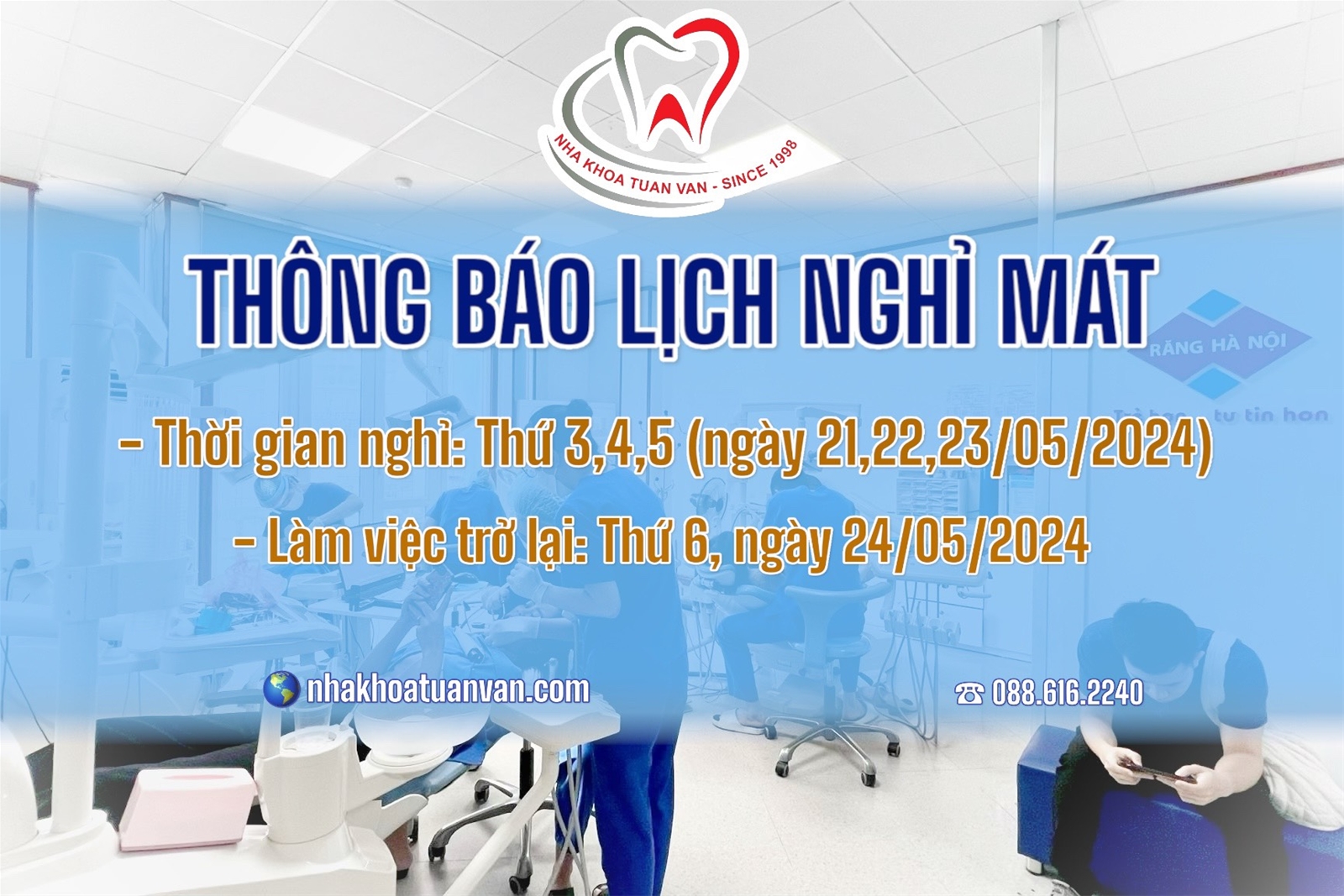THÔNG BÁO LỊCH NGHỈ MÁT CƠ SỞ 67 HÀNG CÓT VÀ CƠ SỞ 117 LÁNG HẠ NĂM 2024